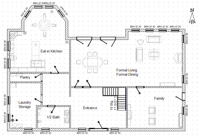 Construction cost calculator — house floor plan